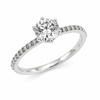 18k White Gold 6 Claw Diamond Engagement Ring 1102142