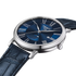 Tang clasp and leather strap detail on Tissot Carson Premium watch