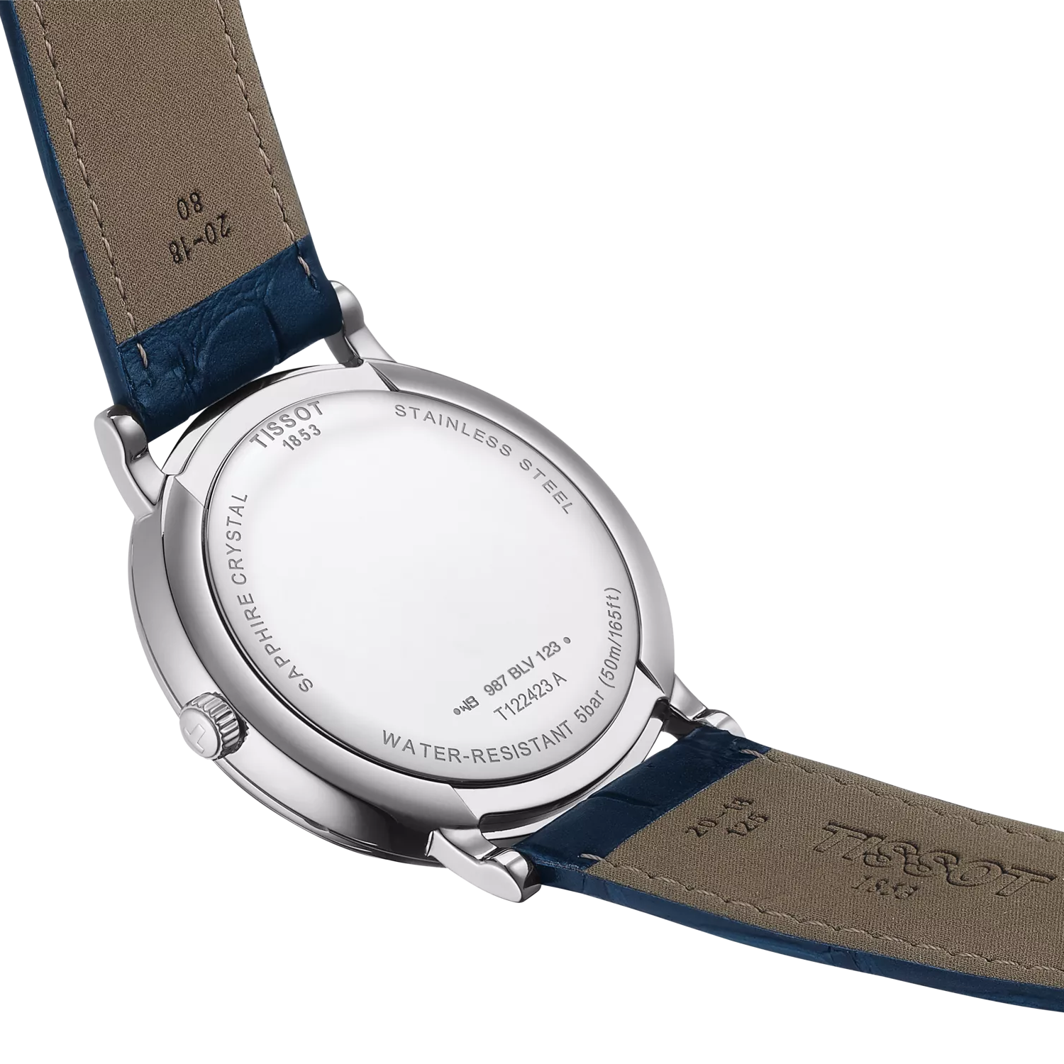 Tissot Carson Premium Quartz 40mm Blue Dial Leather T1224101604300