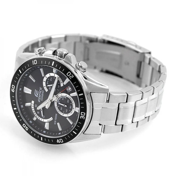 Casio Edifice EFR-552D-1AVUDF Quartz Chronograph Black Dial Stainless Steel Watch