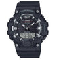 Casio HDC-700-1A watch with black dial, digital window and resin strap