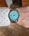 Casio MTP-1302PD Quartz Turquoise Blue Dial Stainless Steel Watch (MTP-1302PD-2A2VDF)