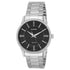 Casio Enticer MTP-1303D-1AVDF quartz watch with 40mm round stainless steel case, black dial with luminous hands and baton indices, and polished steel bracelet