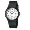 Casio MW-59-7BVDF Quartz White Dial Black Resin Strap Watch with Date (MW-59-7EVDF)