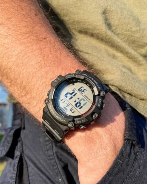 Casio Illuminator AE-1500WH-1AVDF Digital 10-Year Battery Black Resin Watch (AE-1500WH-1AVDF)