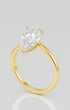 Cassims&Co. 2.00ct pear shape lab grown diamond solitaire engagement ring in 9ct yellow gold with a prong setting.
