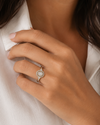 9ct Yellow Gold Oval Cluster Diamond Engagement Ring 1102072