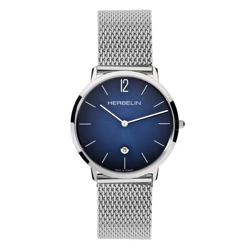 Michel Herbelin City Mesh 19515/15B — Sunray Blue, 38.7mm