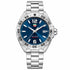 Pre-owned TAG Heuer Formula 1 quartz watch with blue sunray dial, stainless steel case and bracelet, unidirectional rotating bezel, date window