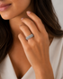9ct White Gold Cocktail Diamond Ring 1102109 - Cassim & Co South Africa