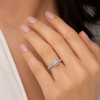 9ct Rose Gold Square Cut Diamond Ring 1102274