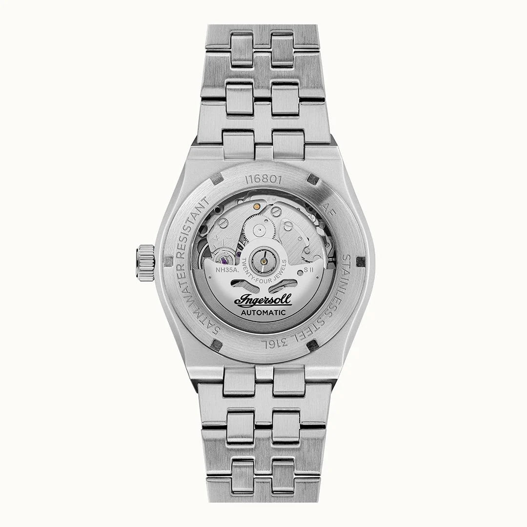 Ingersoll The Rider Automatic Black Dial Stainless Steel Watch (I16801) - Cassim & Co South Africa