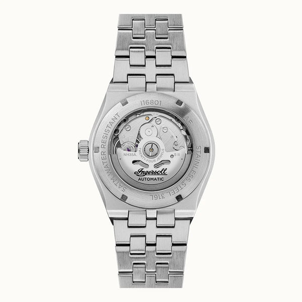 Ingersoll The Rider Automatic Black Dial Stainless Steel Watch (I16801) - Cassim & Co South Africa