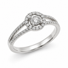 9ct White Gold Round Solitaire Diamond ring 1102052 - Cassim & Co South Africa