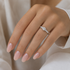 9ct White Gold Double Claw Diamond Ring 1102153 - Cassim & Co South Africa