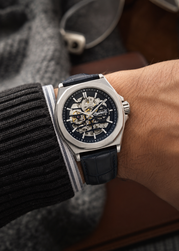 Ingersoll The Orville Automatic Skeleton Dial Stainless Steel Watch (I09306)