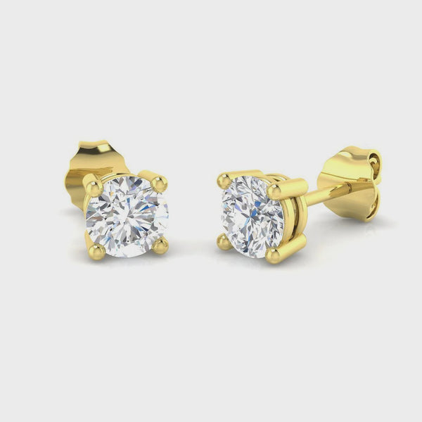 9ct Yellow Gold 0.61ct Lab Grown Diamond Earrings - 2100441
