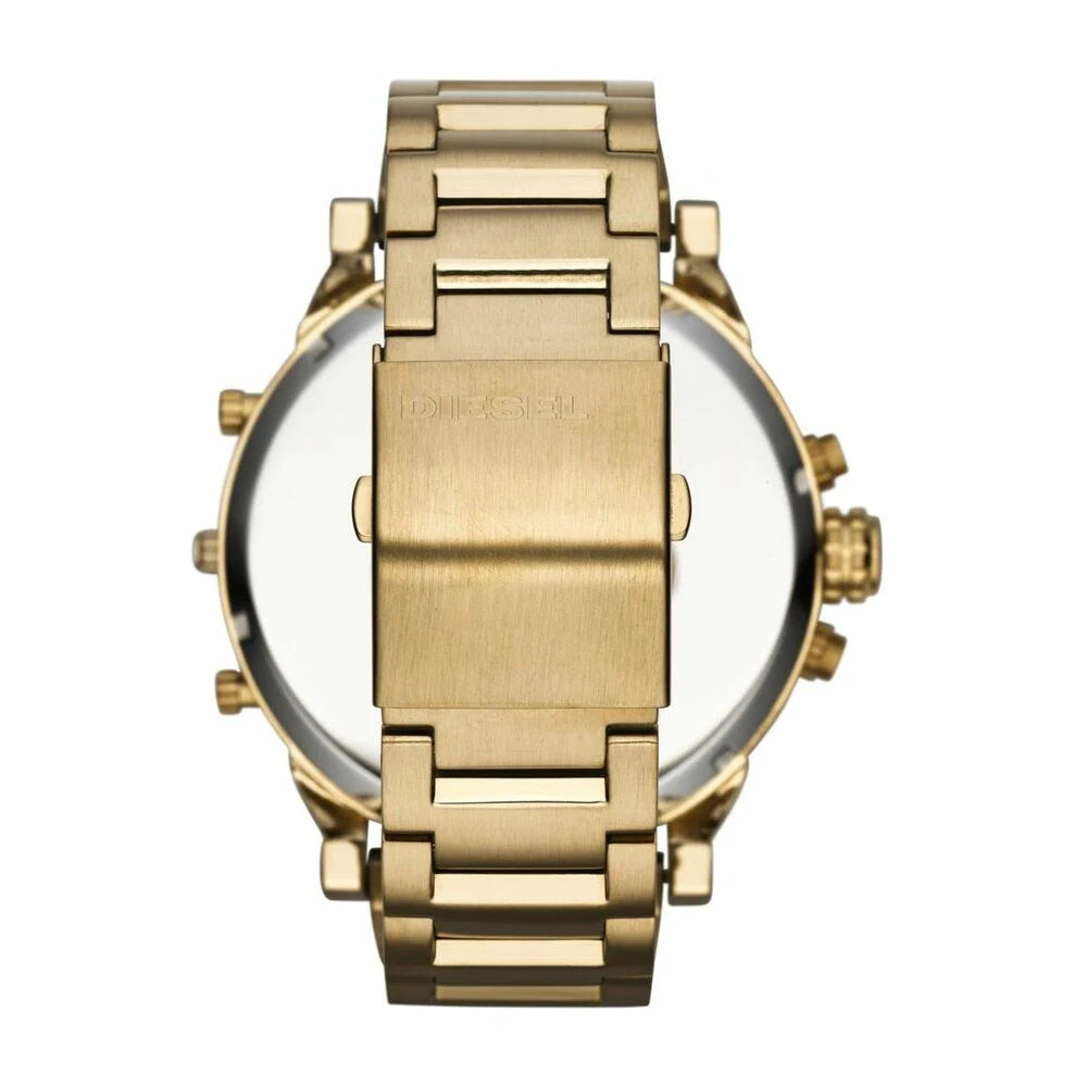 Diesel Mr. Daddy 2.0 Chronograph Quartz Black Dial Gold-Tone Stainless Steel Watch (DZ7333)