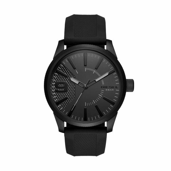 Diesel Rasp Quartz Black Dial Black IP Stainless Steel Watch (DZ1807)