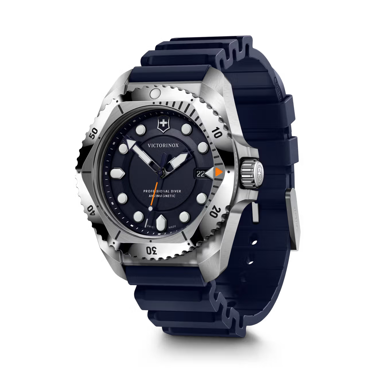 Victorinox Dive Pro Quartz 300m Blue Dial Watch 43mm VIC241991 - Cassim & Co South Africa
