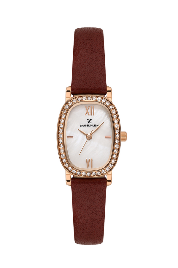 Daniel Klein DK113943-6 - rose gold & brown