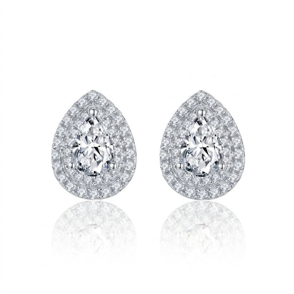 Silver Moissanite Earrings - ME2