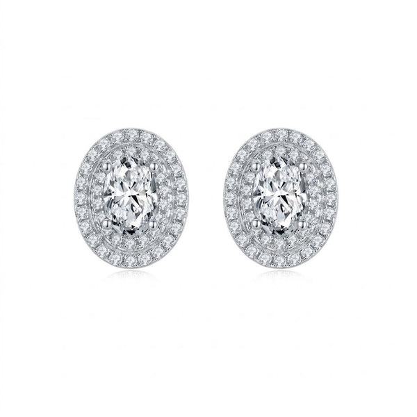 Silver Moissanite Earrings - ME11