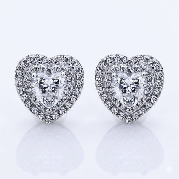 Silver Moissanite Earrings - ME12