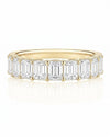 9ct Yellow Gold 2.03ct Emerald Cut Lab Grown Diamond Eternity Band (LR21)