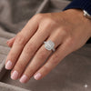 9ct White Gold Pave Diamond Engagement Ring 1102085