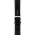 Stainless steel case on leather strap with standard buckle