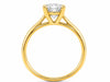 9ct Yellow Gold 0.50ct Round Lab Grown Diamond Ring - Cassim & Co South Africa