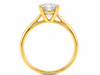 9ct Yellow Gold 1.00ct Round Lab Grown Diamond Solitaire Engagement Ring (LR8) - Cassim & Co South Africa