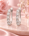 9ct White Gold 1.00ct Lab Grown Diamond Huggie Earrings (2100456)