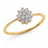 9ct Rose Gold Flower Cluster Diamond Engagement Ring 1102306 - Cassim & Co South Africa