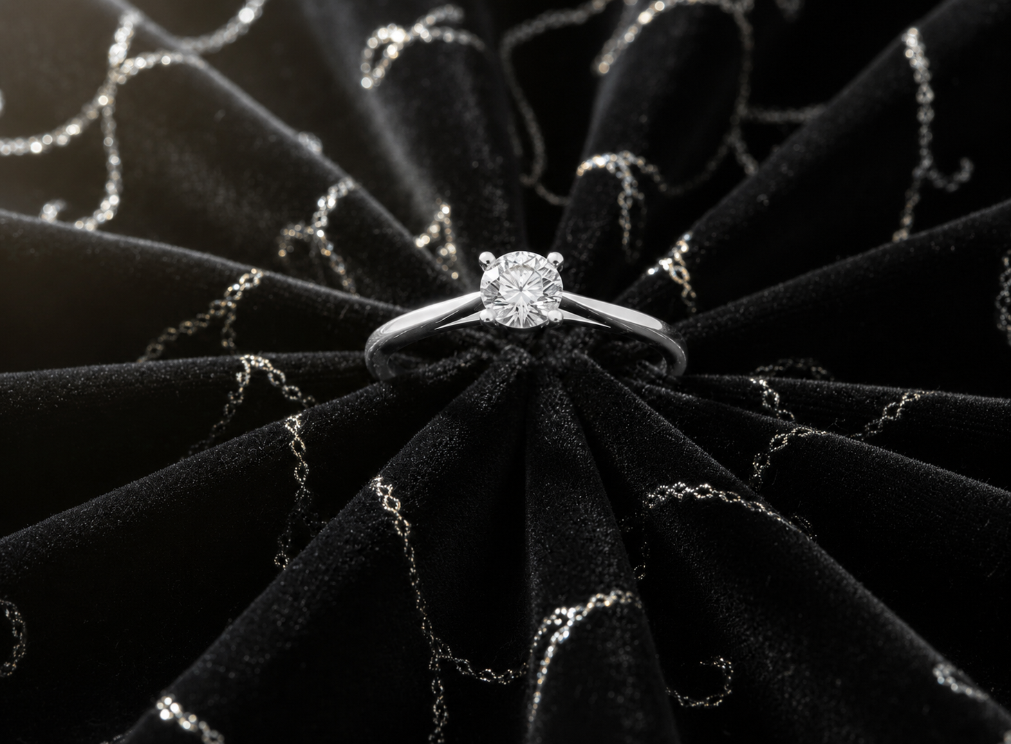 9ct White Gold 0.50ct Round Lab Grown Diamond Solitaire Engagement Ring (LR34)