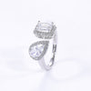 Baguette & Pear Moissanite Ring – M57A - Cassim & Co South Africa