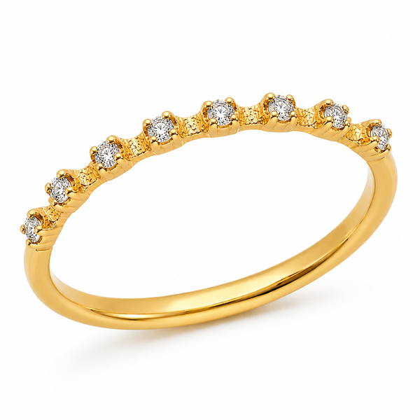 9ct Yellow Gold Diamond Band 1102212
