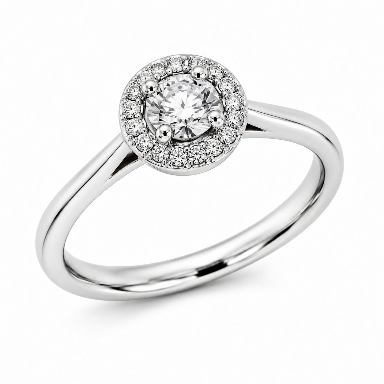18k White Gold Solitaire Diamond Engagement Ring 1102021 - Cassim & Co South Africa