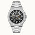 Ingersoll Catalina I12501 automatic skeleton dial watch with stainless steel integrated bracelet and 42mm case