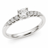9ct White Gold Double Claw Diamond Ring 1102153 - Cassim & Co South Africa
