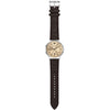 Emporio Armani Archetipo Quartz Gold Dial Brown Leather Watch (AR11783)