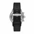 Side view of stainless steel case, crown and chronograph pushers of AR11243