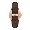 Emporio Armani Pro-Planet AR11572 Quartz White Dial Rose Gold Stainless Steel Watch (AR11572)