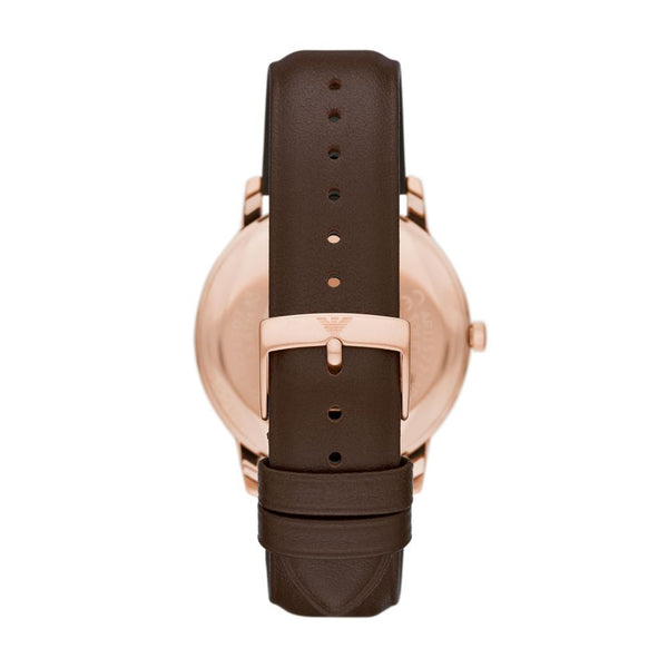 Emporio Armani Pro-Planet AR11572 Quartz White Dial Rose Gold Stainless Steel Watch (AR11572)