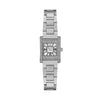 Emporio Armani Genni AR11662 women's quartz watch with mother-of-pearl dial, crystal-set rectangular case, and stainless steel bracelet