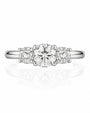 9ct White Gold 1.8ct Lab Grown Diamond Three Stone Ring (LR26)