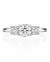 9ct White Gold 1.8ct Lab Grown Diamond Three Stone Ring (LR26)
