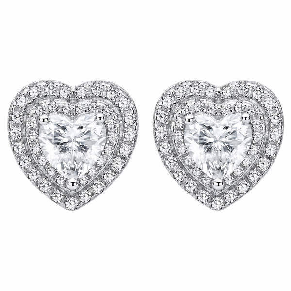 Silver Moissanite Earrings - ME12