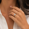 9ct Yellow Gold Round Cluster Diamond Ring 1102157